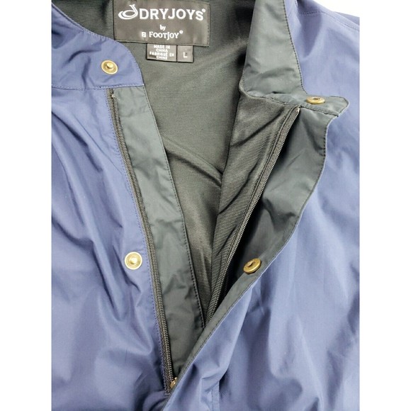 DryJoys by FootJoy - Mens Blue Windbreaker Golf Pullover Jacket - Size L - Picture 4 of 12